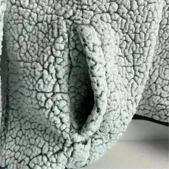 Champion Gray Sherpa Fleece Zip Jacket Size L Terrapins University of Maryland - Picture 5 of 10